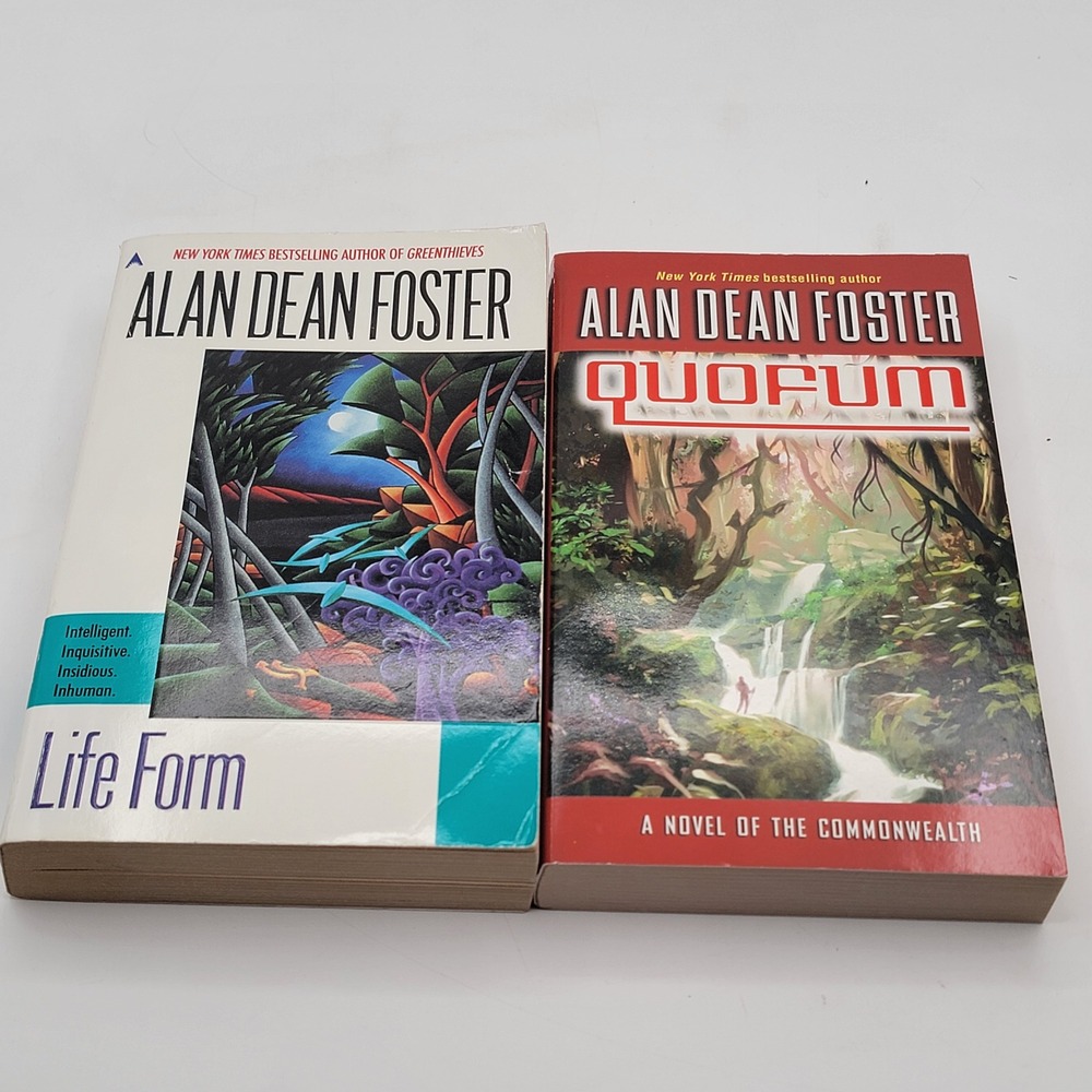 Alan Dean Foster Life Form Quofum Paperback Set Commonwealth Sci-Fi Good
